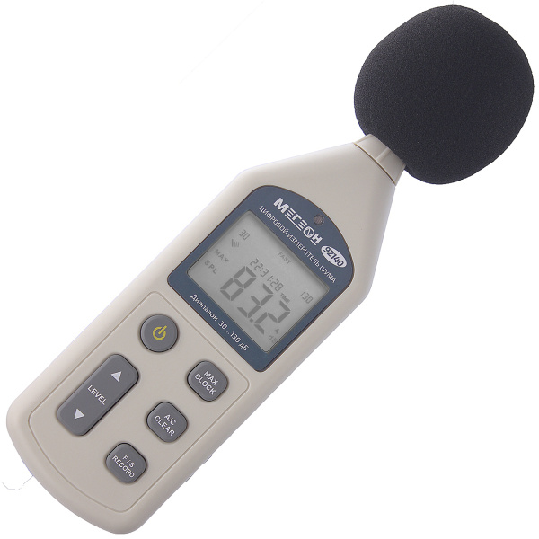 Цифровой шумомер с функцией регистратора МЕГЕОН 92140 купить по низкой цене | МАКСПРОФИТ