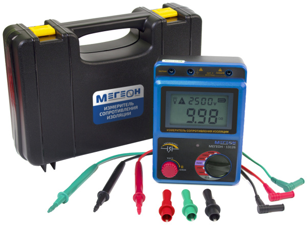 Измеритель сопротивления изоляции (мегаомметр) МЕГЕОН 13126 купить по низкой цене | МАКСПРОФИТ