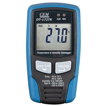 Регистратор температуры и влажности CEM DT-172TK купить по низкой цене | МАКСПРОФИТ