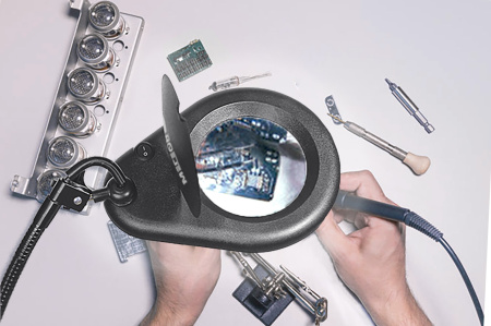 Бестеневая лампа-лупа МЕГЕОН 02802 купить по низкой цене | МАКСПРОФИТ